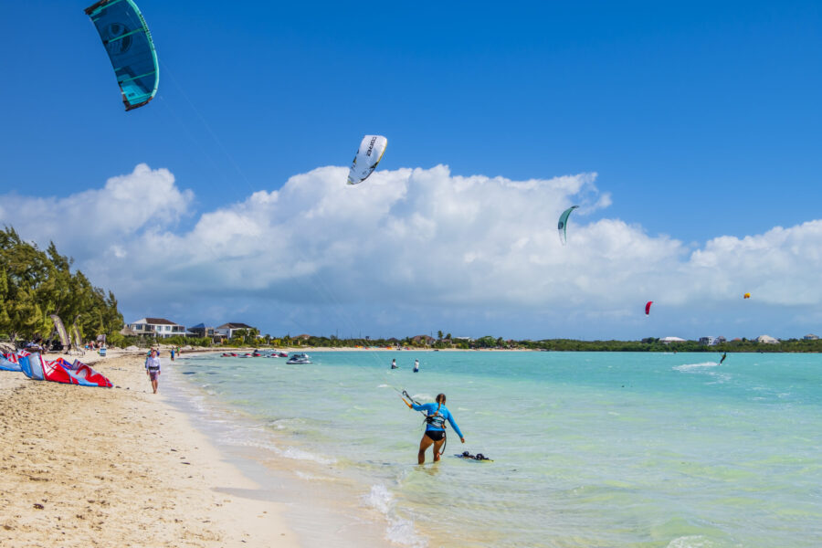 Kiteboarding in Turks and Caicos